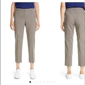 New Theory Treeca 4 plaid crop pants size 6